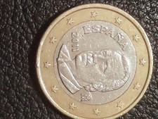 1 Euro 2011 Spagna ERRORE DI CONIO  Moneta Rara 