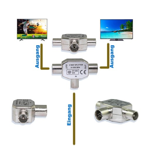Sdoppiatore cavo vie tv - vie,