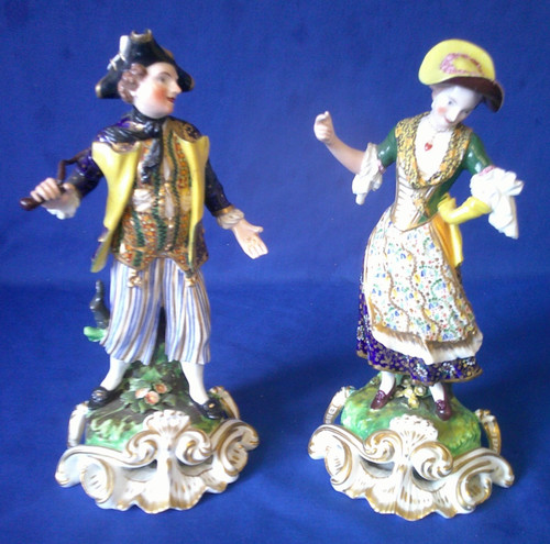 Due figure ottocentesche un - ottocentesche, di