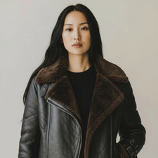 Giacca donna in vera pelle di