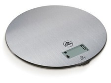 BILANCIA DA CUCINA ELETTRONICA CON BASE IN ACCIAIO INOX KG 5CM 18,5 FARINA LATTE