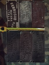 Lotto Targhe Carro Ferroviario (Ferrovia FS Carro Targa)