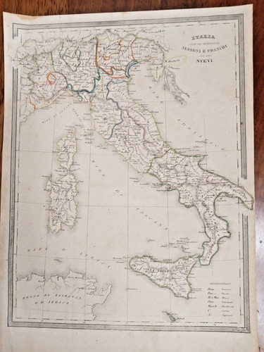 Carta italia sotto sassoni - d'italia,