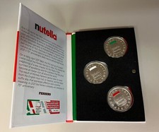 Trittico nutella ferrero 2022 5 euro 5x3 moneta argento Tiratura solo 5000!