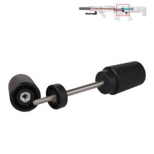 Workermod Asta Bullone Nera Manico Nero per Nerf Longshot CS-6 Modifica Giocattolo