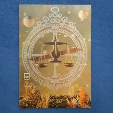 BILANCIA CARTOLINA LENTICOLARE 3D Zodiaco Libra Balance karte PostCard cartolina