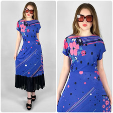 Abito midi boho vintage anni