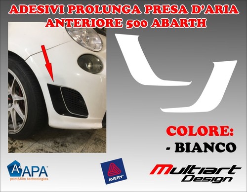 Adesivo abarth presa - abarth, d'aria