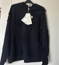 Maglione con cappuccio blu L