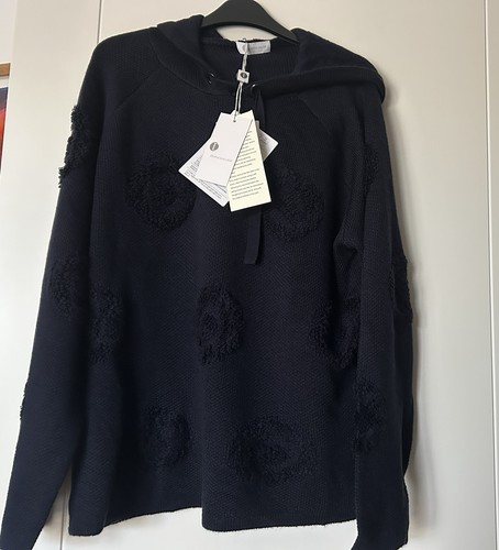 Maglione con cappuccio blu - , l