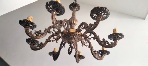 Lampadario ottone vintage - in,