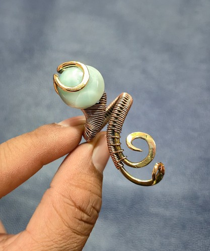 Anello pietra preziosa larimar - pietra,