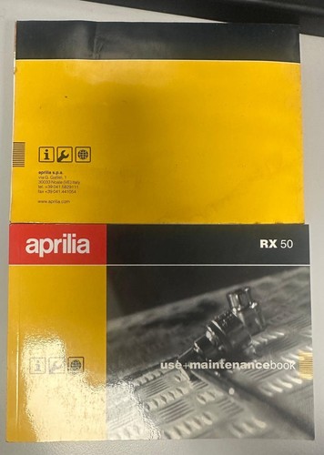 Uso manutenzione aprilia rx - uso,