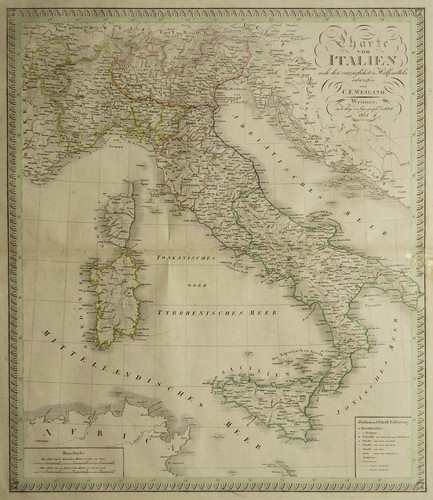 Italia originale incisione - italia,
