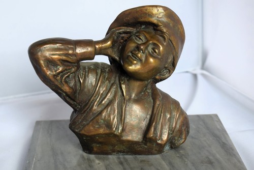 Bronzo scultura statuetta - ,