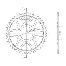 Corona in acciaio 46 denti
