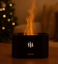 Diffusore Essenze con Effetto Fiamma, USB-C e Luce LED