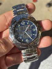 Orologio Uomo Citizen Promaster Navitach C460 AnaDigi World Time 100M Acciaio 44,6mm