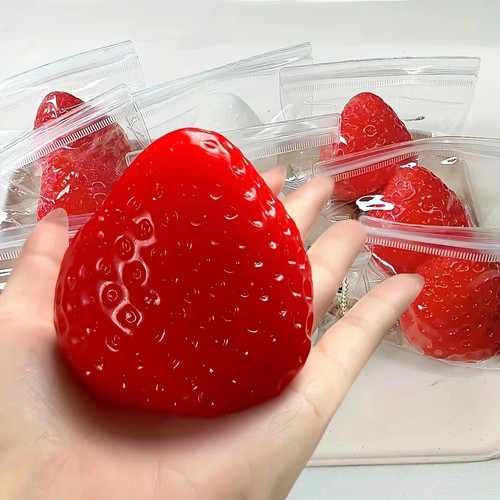 Strawberry taba squishy toy - strawberry,