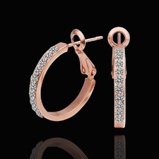 Orecchini cerchio strass - a,