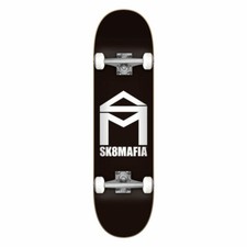 Skateboard Completo Professionale Sk8 Mafia House Logo Black 7.75''