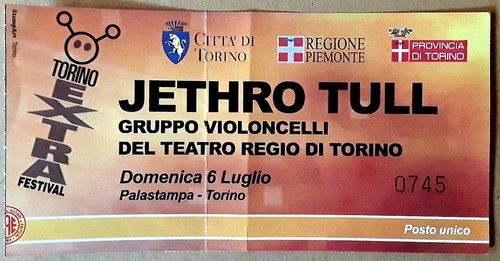 Jethro tull biglietto - tull, concerto