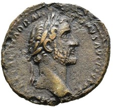 moneta romana antica - Antonino Pio - Sesterzio SALVS PVBLICA