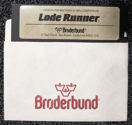 Lode runner broderbund ibm - broderbund,