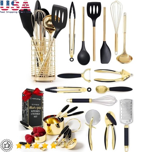 Set utensili cucina oro 23 - set, da