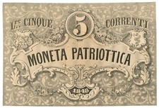 5 LIRE CORRENTI MONETA