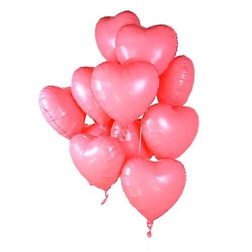 24x palloncini foil cuore - 24x, "cuore