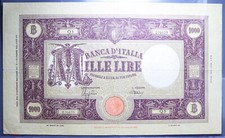1000 LIRE 12/12/1942 GRANDE M FASCIO 2° TIPO VITT.EMANUELE III