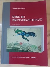 Libro di Testo Storia del Diritto Privato Romano