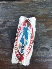 Fregio Stemma Bicicletta Baccaro Lendinara Smaltato D'epoca 