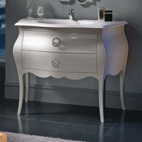 Mobile bagno con lavabo - con, legno