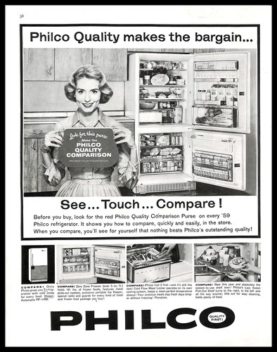 1959 philco frigorifero - philco,