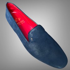 $650 CESARE PACIOTTI US 10 MOCASSINI FANTASIA PELLE DESIGNER ITALIANO SCARPE DA UOMO