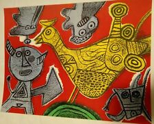 CORNEILLE  GUILLAUME  LITOGRAFIA FIRMATA  NUMERATA E DATATA DAL MAESTRO.