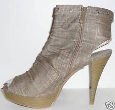 SCARPE SEXY TACCO ALTO KHAKI