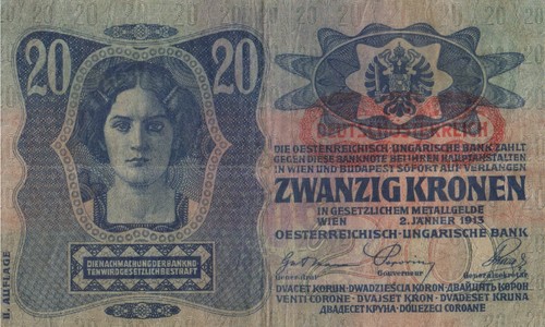 Banconota kronen 1913 - banconota,