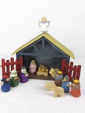 Presepe 14" dipinto a mano