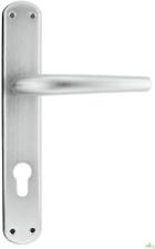 MANIGLIA PORTA INTERNA CON PLACCA LEGA MOD.TORINO 8/70 CROMO CROMATO SATINATO