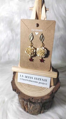Orecchini artigianali natalizi - orecchini,