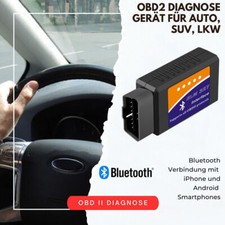 OBD2 Dispositivo Diagnostico Bluetooth Adattatore Connettore Scanner Auto per Android + iPhone G