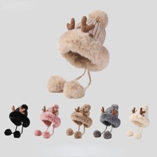 Women Hunter Hat Antler Faux