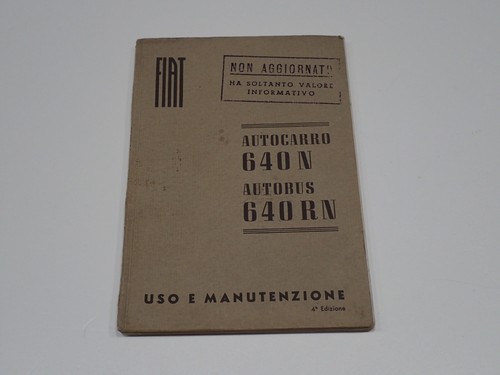 Fiat autocarro 640 autobus - fiat,