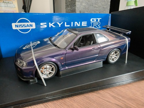 Autoart r34 gtr midnight - autoart,