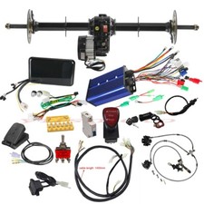 Kit Assale Posteriore 40'' 1500W Cablaggio Motore Differenziale Tachimetro per Trike ATV Quad
