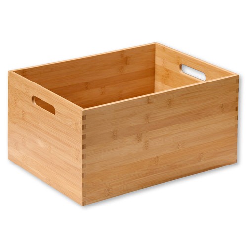 Scatola legno con - legno, manici