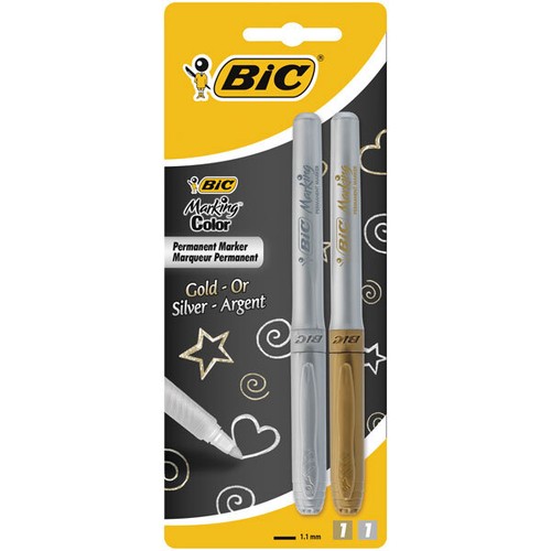 Pennarello permanente bic oro - pennarello,